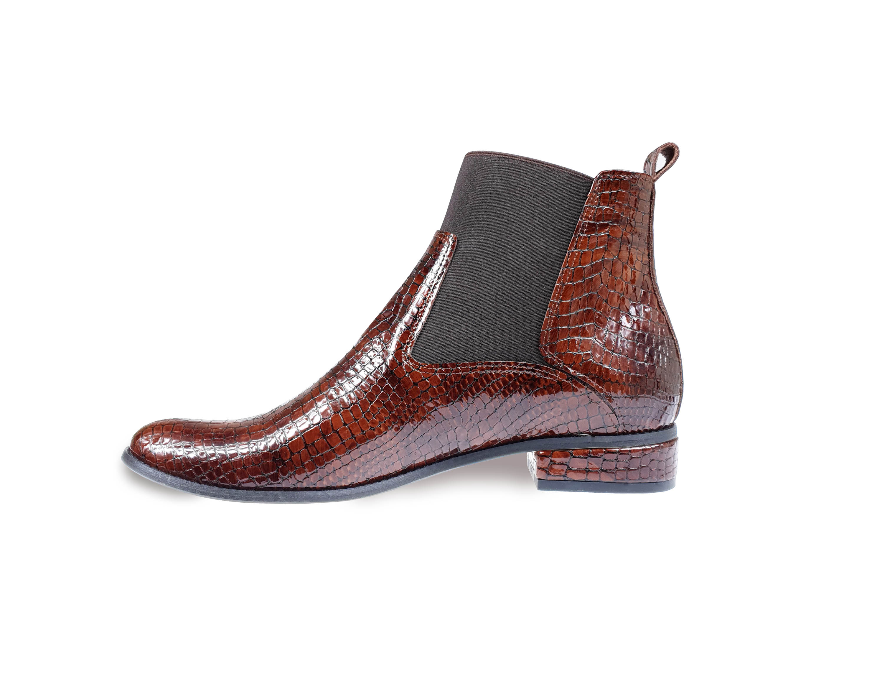 Cora brown croc