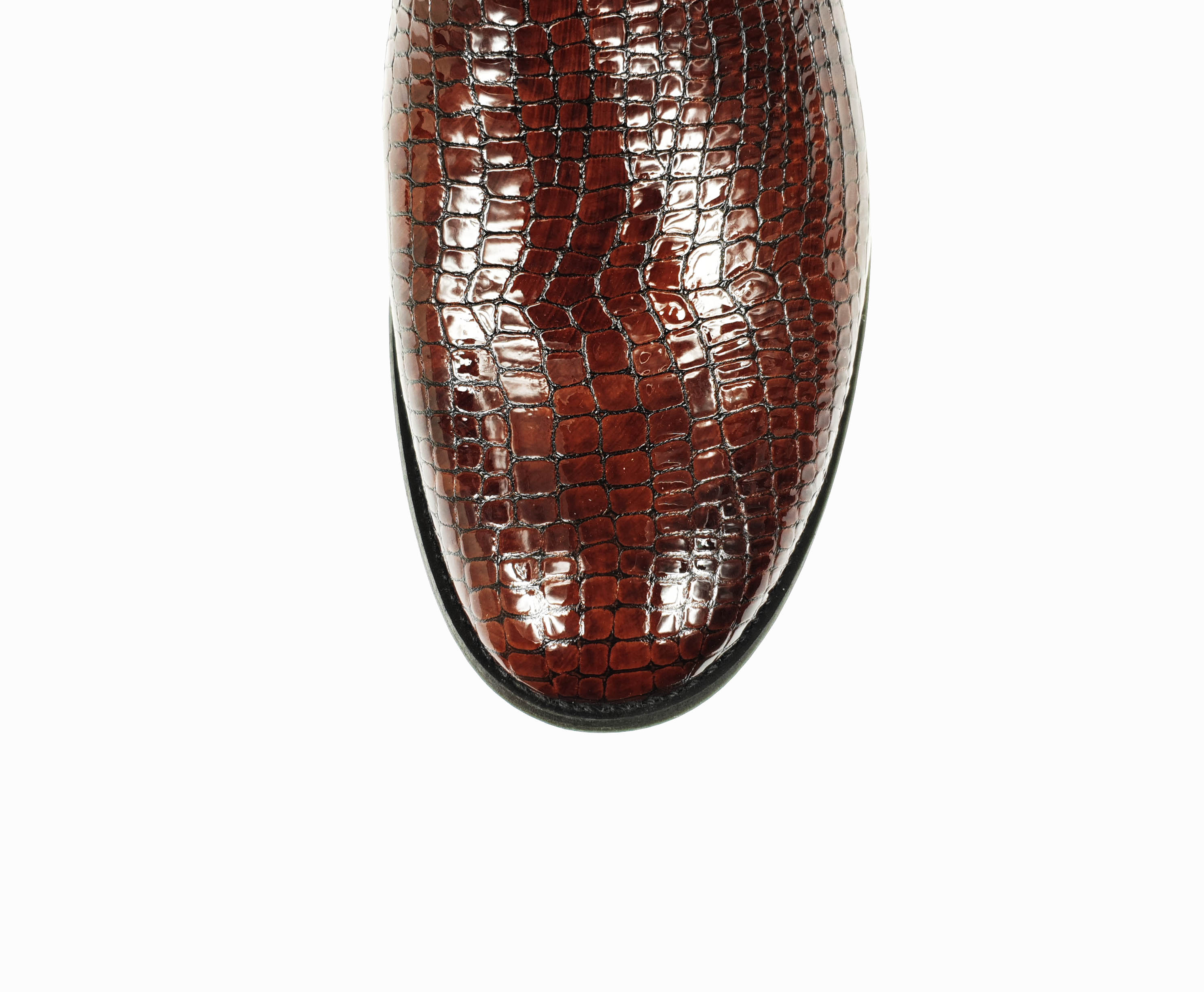 Cora brown croc