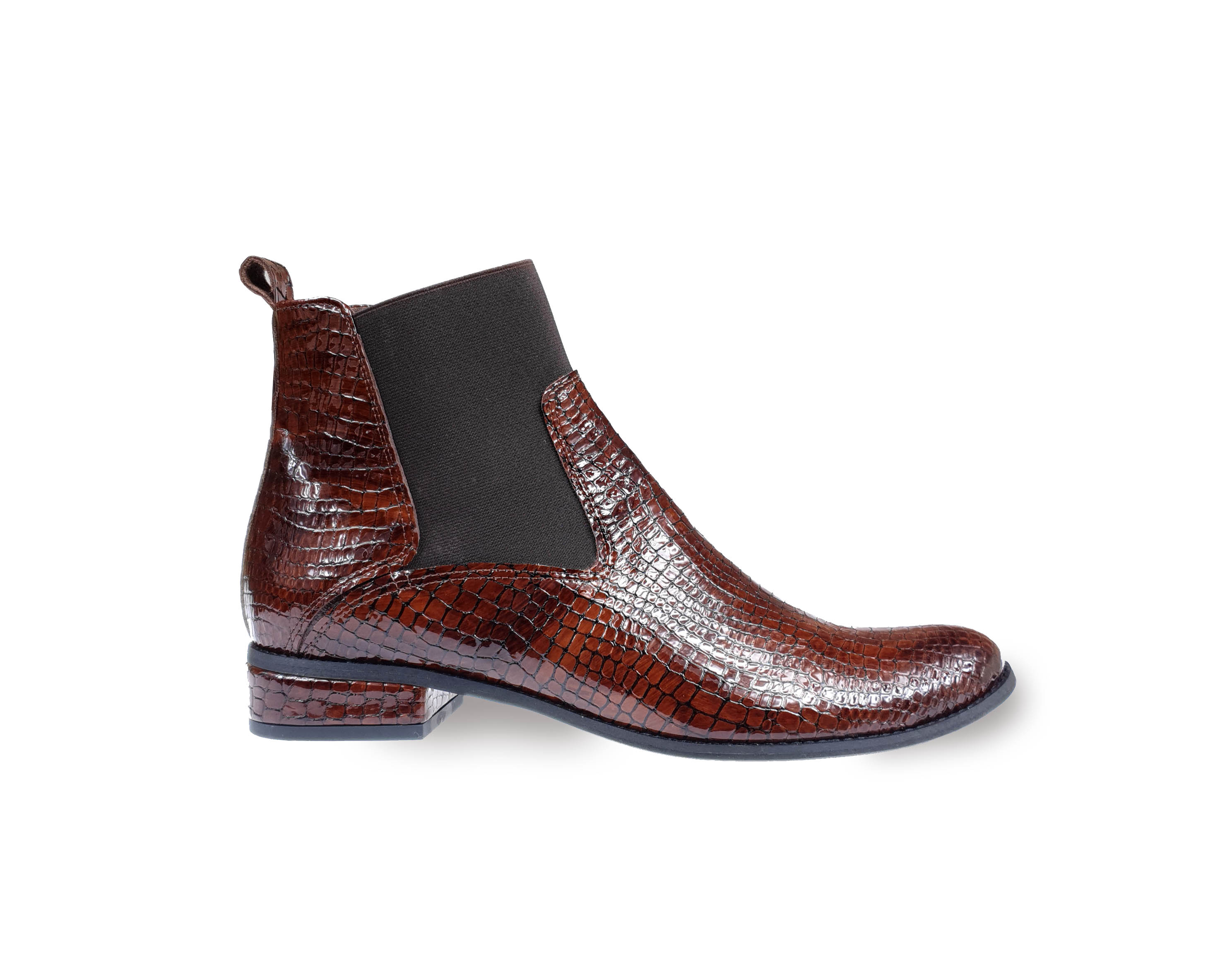 Cora brown croc