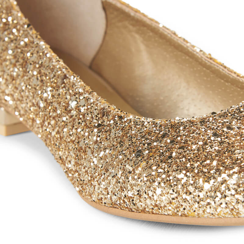 Ruby sparkle ballet pumps
