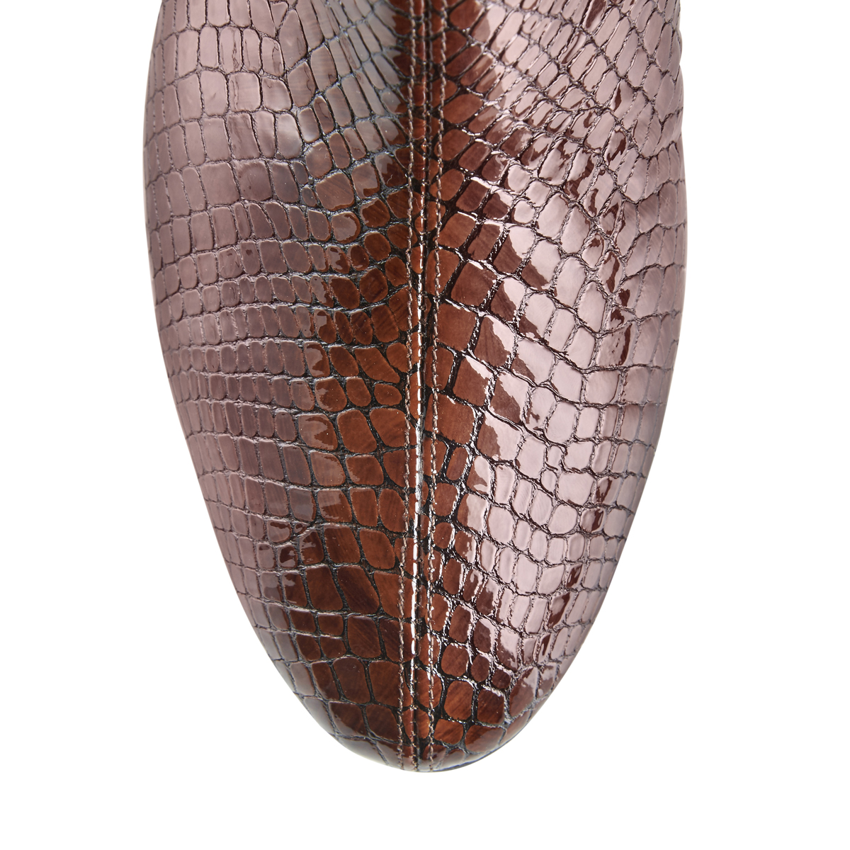 Belle Ankle Boots - Brown Croc
